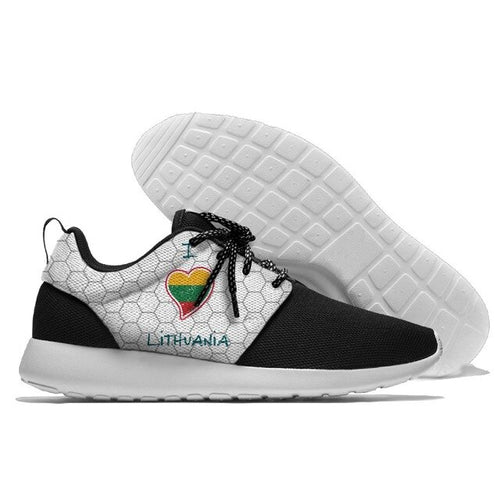 Load image into Gallery viewer, Running Shoes Lace Up Sport Shoes comandtable Lithuania Emblem Walking Athletic Shoes light weight

