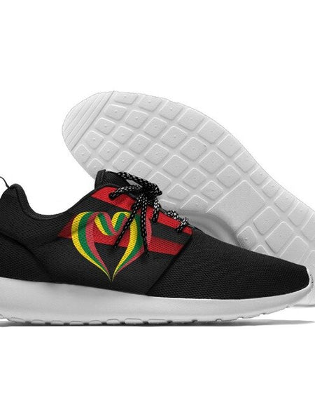 Running Shoes Lace Up Sport Shoes comandtable Lithuania Emblem Walking Athletic Shoes light weight