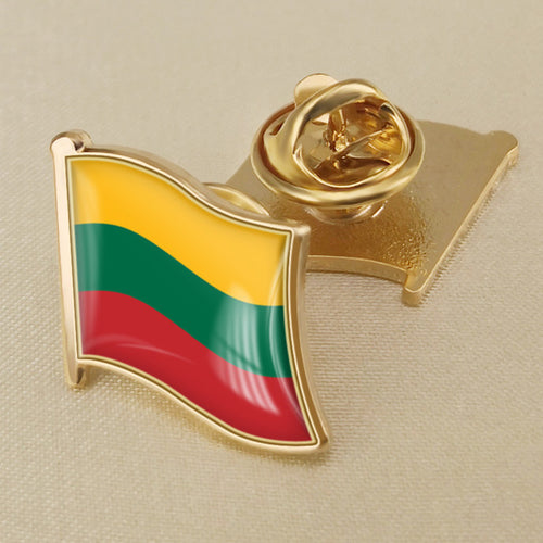Load image into Gallery viewer, Lithuania Single Flag Lapel Pins
