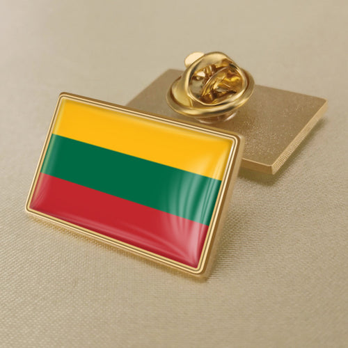 Load image into Gallery viewer, Lithuania Single Flag Lapel Pins
