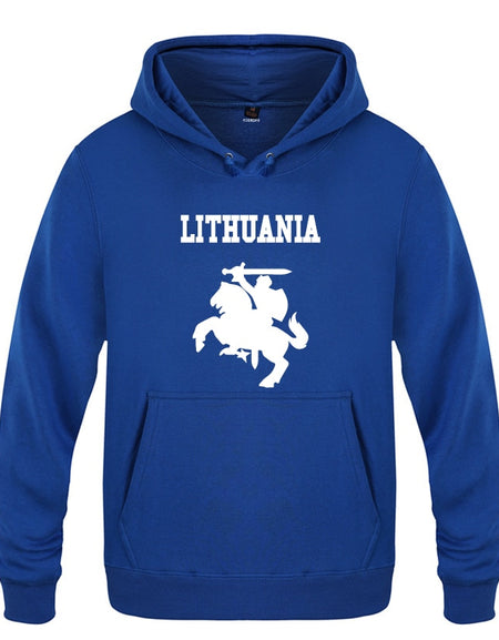 Lithuania Coat of Arms Creative Hoodies Men 2018 Men's Pullover Fleece Hooded Sweatshirts