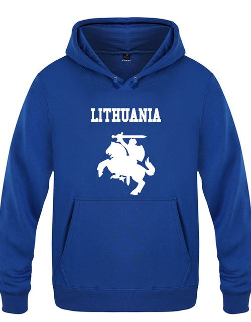 Load image into Gallery viewer, Lithuania Coat of Arms Creative Hoodies Men 2018 Men's Pullover Fleece Hooded Sweatshirts
