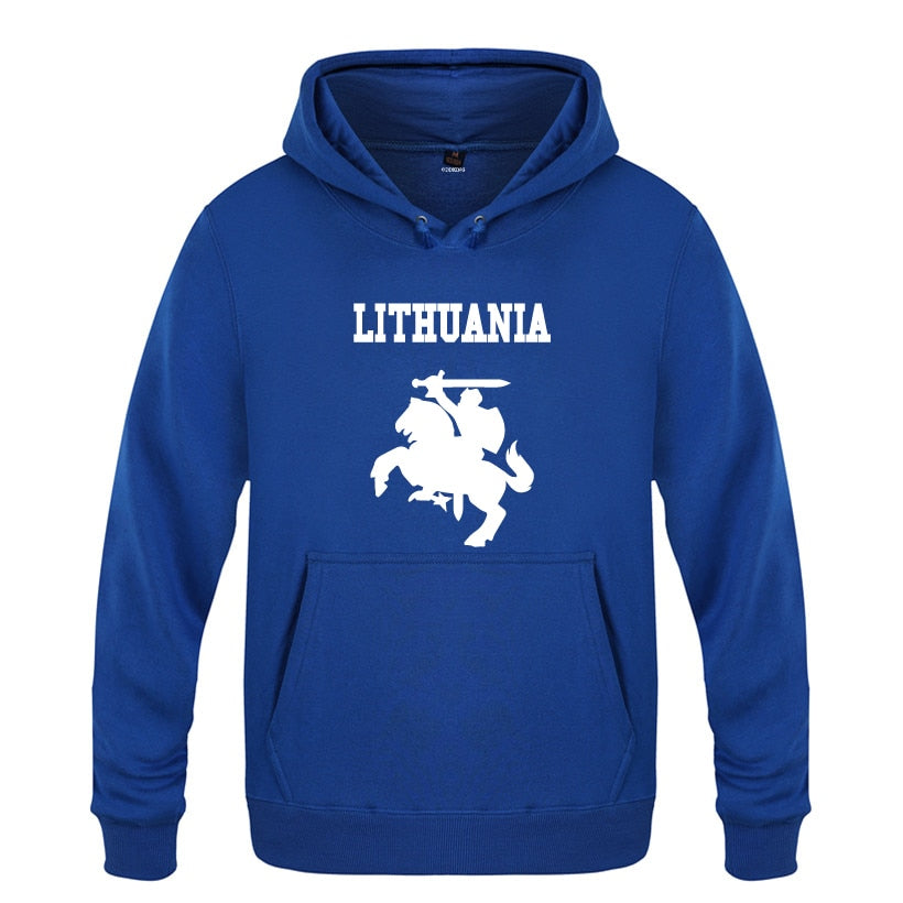 Lithuania Coat of Arms Creative Hoodies Men 2018 Men's Pullover Fleece Hooded Sweatshirts