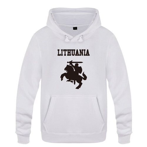 Load image into Gallery viewer, Lithuania Coat of Arms Creative Hoodies Men 2018 Men's Pullover Fleece Hooded Sweatshirts
