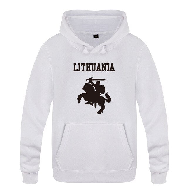 Lithuania Coat of Arms Creative Hoodies Men 2018 Men's Pullover Fleece Hooded Sweatshirts