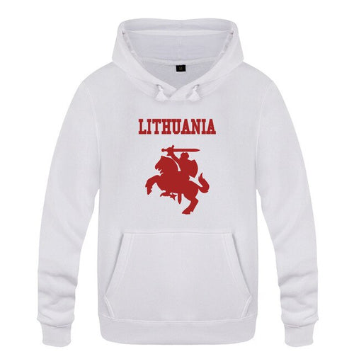 Load image into Gallery viewer, Lithuania Coat of Arms Creative Hoodies Men 2018 Men's Pullover Fleece Hooded Sweatshirts
