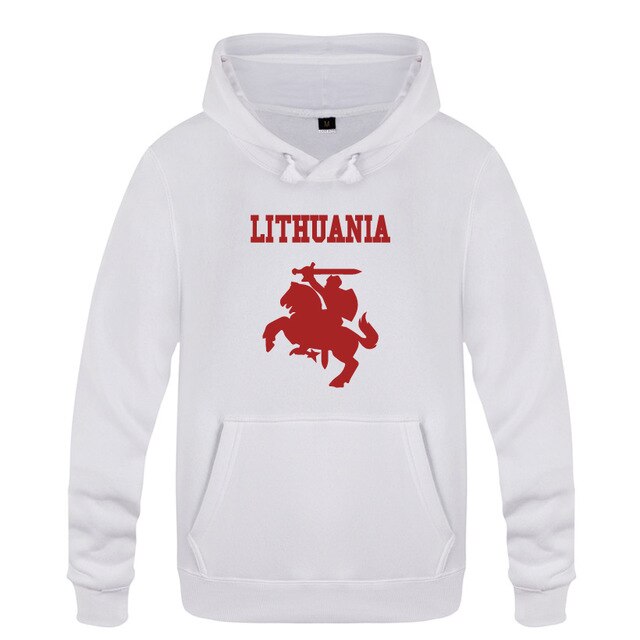 Lithuania Coat of Arms Creative Hoodies Men 2018 Men's Pullover Fleece Hooded Sweatshirts