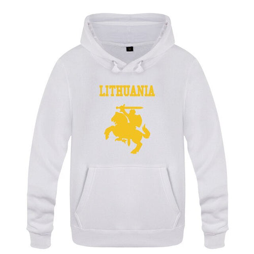 Load image into Gallery viewer, Lithuania Coat of Arms Creative Hoodies Men 2018 Men's Pullover Fleece Hooded Sweatshirts
