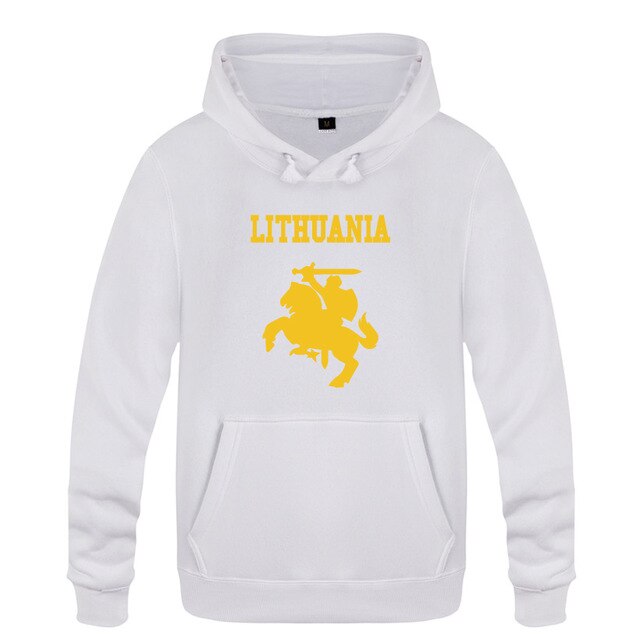 Lithuania Coat of Arms Creative Hoodies Men 2018 Men's Pullover Fleece Hooded Sweatshirts