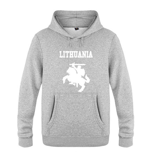 Load image into Gallery viewer, Lithuania Coat of Arms Creative Hoodies Men 2018 Men's Pullover Fleece Hooded Sweatshirts
