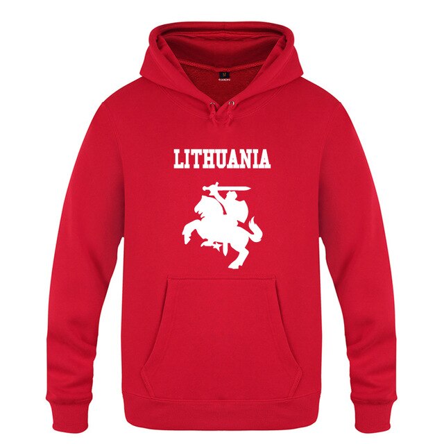 Lithuania Coat of Arms Creative Hoodies Men 2018 Men's Pullover Fleece Hooded Sweatshirts