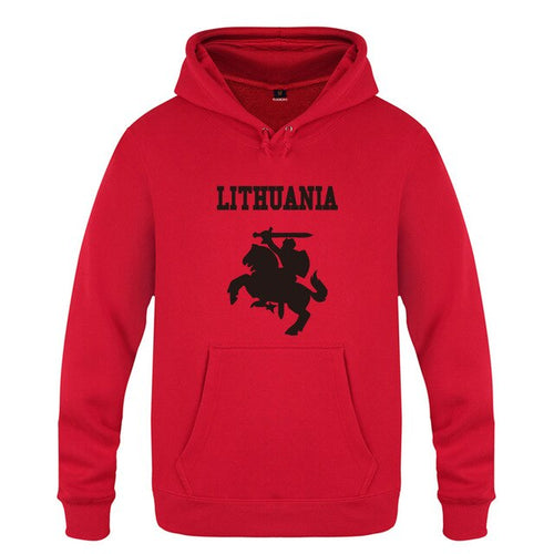 Load image into Gallery viewer, Lithuania Coat of Arms Creative Hoodies Men 2018 Men's Pullover Fleece Hooded Sweatshirts

