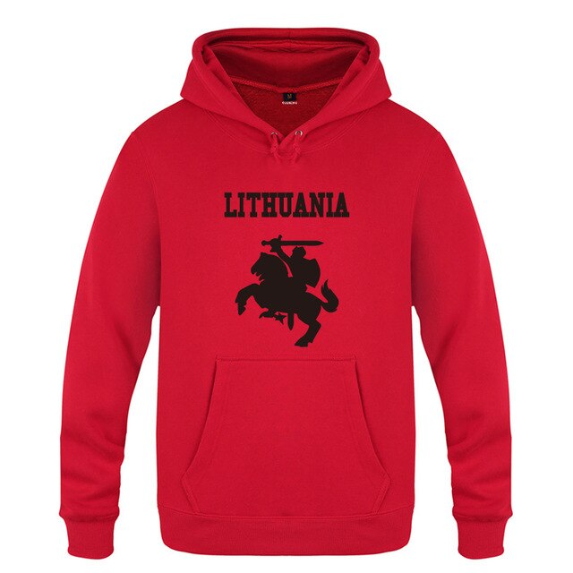 Lithuania Coat of Arms Creative Hoodies Men 2018 Men's Pullover Fleece Hooded Sweatshirts