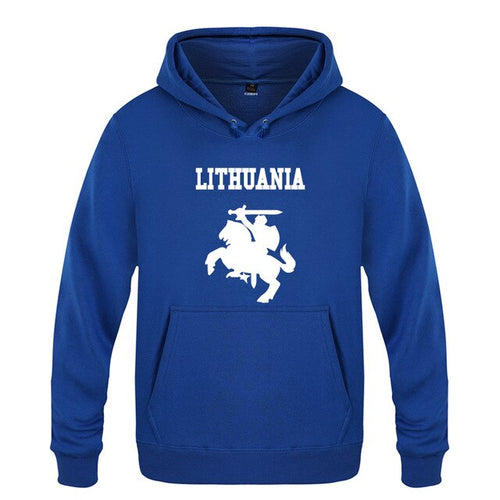 Load image into Gallery viewer, Lithuania Coat of Arms Creative Hoodies Men 2018 Men's Pullover Fleece Hooded Sweatshirts
