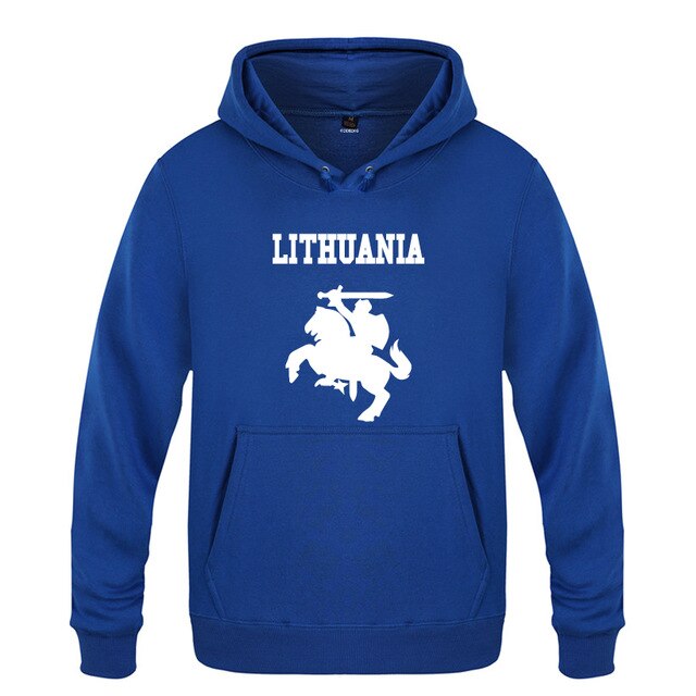 Lithuania Coat of Arms Creative Hoodies Men 2018 Men's Pullover Fleece Hooded Sweatshirts