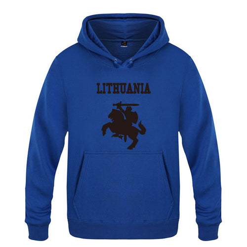 Load image into Gallery viewer, Lithuania Coat of Arms Creative Hoodies Men 2018 Men's Pullover Fleece Hooded Sweatshirts
