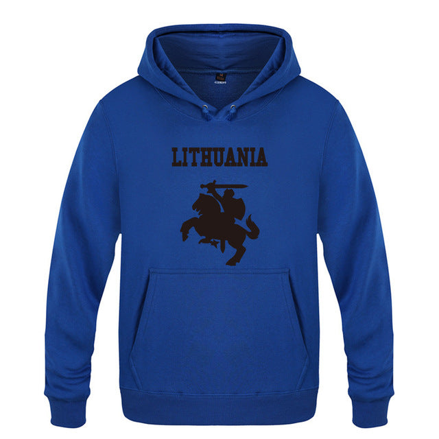 Lithuania Coat of Arms Creative Hoodies Men 2018 Men's Pullover Fleece Hooded Sweatshirts