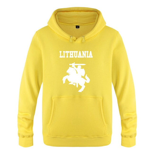 Load image into Gallery viewer, Lithuania Coat of Arms Creative Hoodies Men 2018 Men's Pullover Fleece Hooded Sweatshirts
