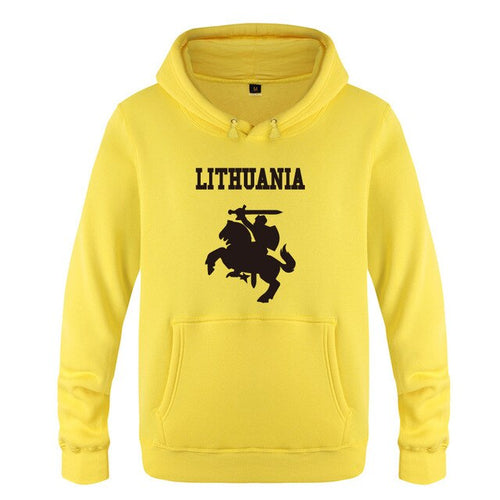 Load image into Gallery viewer, Lithuania Coat of Arms Creative Hoodies Men 2018 Men's Pullover Fleece Hooded Sweatshirts
