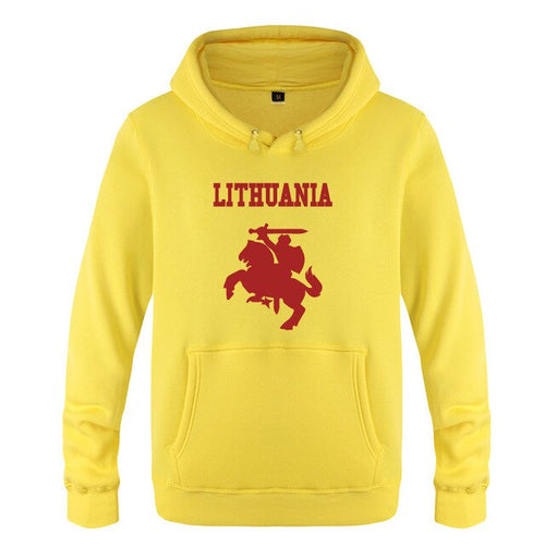 Load image into Gallery viewer, Lithuania Coat of Arms Creative Hoodies Men 2018 Men's Pullover Fleece Hooded Sweatshirts
