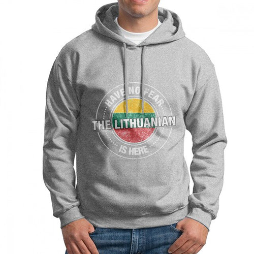 Load image into Gallery viewer, Man Have No Fear The Lithuanian Is Here Lithuania Hoodies Birthday Present Cotton Sweatshirt Funny Hoodie Shirt
