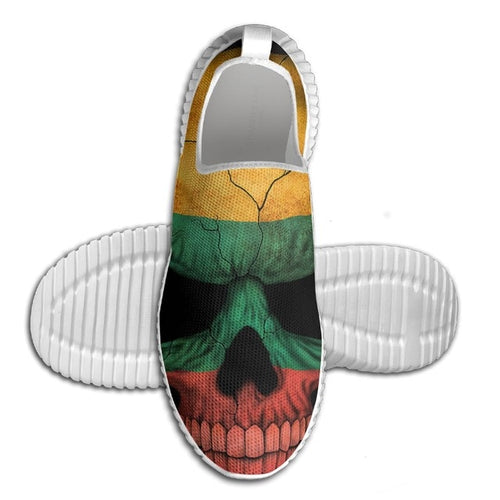 Load image into Gallery viewer, Mens For Womens  New Lithuania Flag Comandt Sports outdoor Shoes Lightweight Breathable Sneaker Running Shoes
