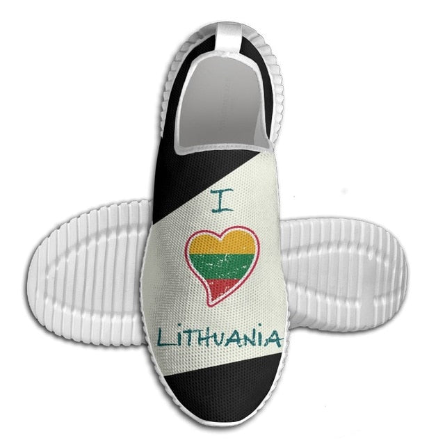 Mens For Womens  New Lithuania Flag Comandt Sports outdoor Shoes Lightweight Breathable Sneaker Running Shoes