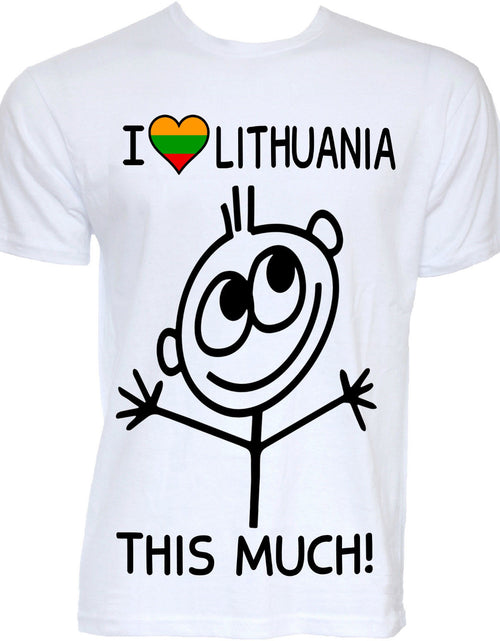 Load image into Gallery viewer, Mens Funny Novelty I Love Lithuania Lithuanian Flag Slogan Joke T Shirts Gifts Short Sleeve T Shirt Cotton T Shirts
