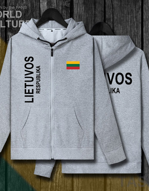 Load image into Gallery viewer, Lithuania Lithuanian LTU Lietuva Lietuvos mens fleeces hoodies winter jerseys men jackets and coat tracksuit cardigan clothes
