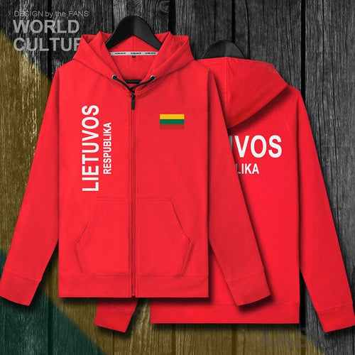 Load image into Gallery viewer, Lithuania Lithuanian LTU Lietuva Lietuvos mens fleeces hoodies winter jerseys men jackets and coat tracksuit cardigan clothes
