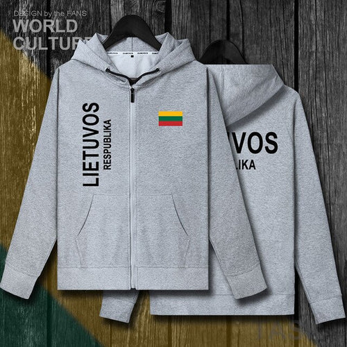 Load image into Gallery viewer, Lithuania Lithuanian LTU Lietuva Lietuvos mens fleeces hoodies winter jerseys men jackets and coat tracksuit cardigan clothes
