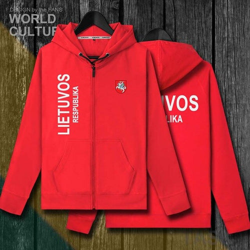 Load image into Gallery viewer, Lithuania Lithuanian LTU Lietuva Lietuvos mens fleeces hoodies winter jerseys men jackets and coat tracksuit cardigan clothes

