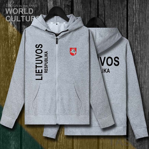 Load image into Gallery viewer, Lithuania Lithuanian LTU Lietuva Lietuvos mens fleeces hoodies winter jerseys men jackets and coat tracksuit cardigan clothes
