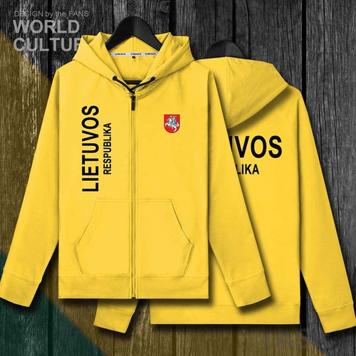 Load image into Gallery viewer, Lithuania Lithuanian LTU Lietuva Lietuvos mens fleeces hoodies winter jerseys men jackets and coat tracksuit cardigan clothes
