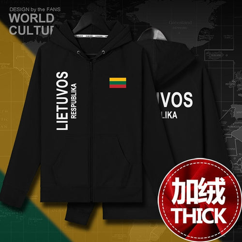 Load image into Gallery viewer, Lithuania Lithuanian LTU Lietuva Lietuvos mens fleeces hoodies winter jerseys men jackets and coat tracksuit cardigan clothes

