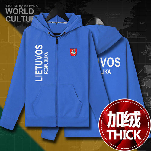 Load image into Gallery viewer, Lithuania Lithuanian LTU Lietuva Lietuvos mens fleeces hoodies winter jerseys men jackets and coat tracksuit cardigan clothes
