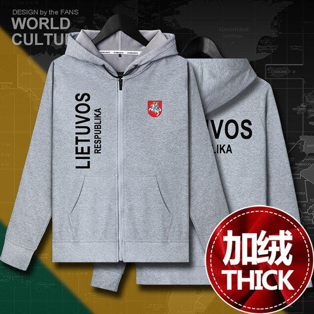 Lithuania Lithuanian LTU Lietuva Lietuvos mens fleeces hoodies winter jerseys men jackets and coat tracksuit cardigan clothes
