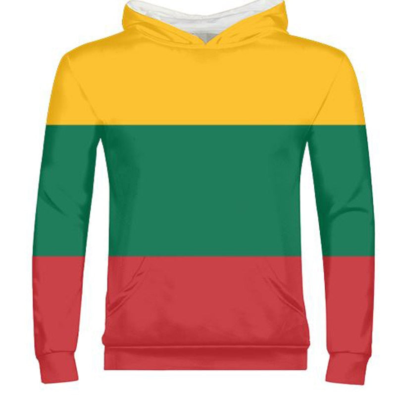 LITHUANIA male youth diy free custom photo country ltu zipper sweatshirt nation flag lt lietuva lietuvos lithuanian boy clothes
