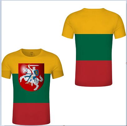 Lithuania  Custom DIY tshirts Lietua Nation Flag 3D Man Summer Tee Shirt Print Customize Name Number Logo  Photo  Country  Team