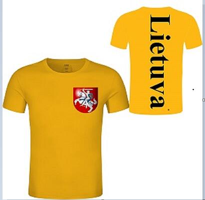 Lithuania  Custom DIY tshirts Lietua Nation Flag 3D Man Summer Tee Shirt Print Customize Name Number Logo  Photo  Country  Team