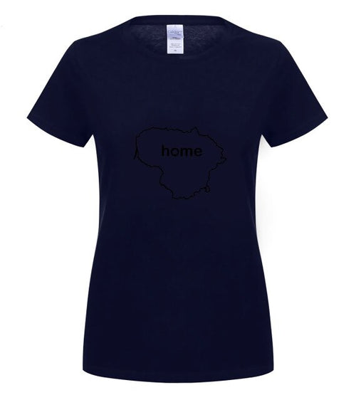 Load image into Gallery viewer, Simple Short-Sleeved Cotton T-Shirt LITHUANIA HOME T-Shirt FIND YOUR OWN Country Men OR Women's Lietuva Lithuanian O-Neck
