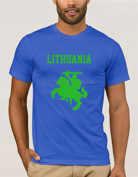 Hot Sale Summer Lithuania Coat of Arms Lietuva Vytis T-shirt Tee Shirt male teeshirt summer top tees man brand tee-shirt
