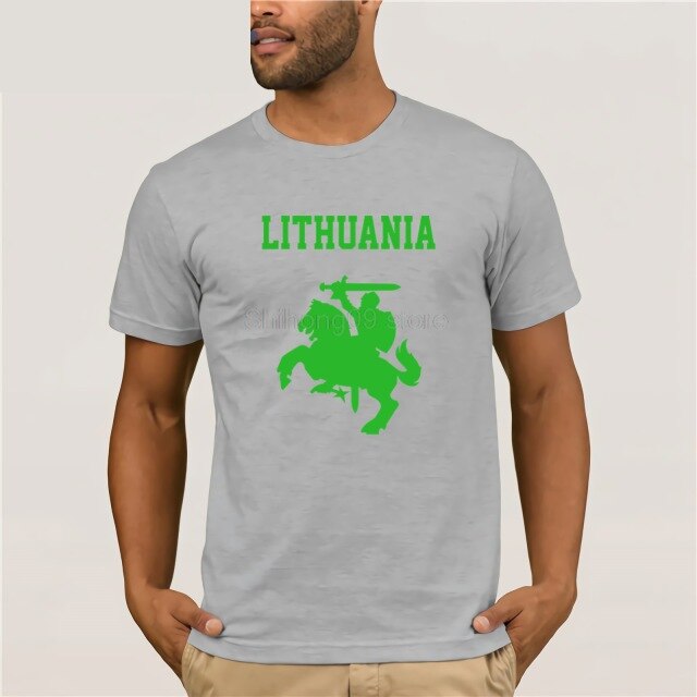 Hot Sale Summer Lithuania Coat of Arms Lietuva Vytis T-shirt Tee Shirt male teeshirt summer top tees man brand tee-shirt