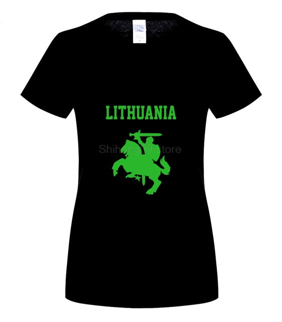 Hot Sale Summer Lithuania Coat of Arms Lietuva Vytis T-shirt Tee Shirt male teeshirt summer top tees man brand tee-shirt
