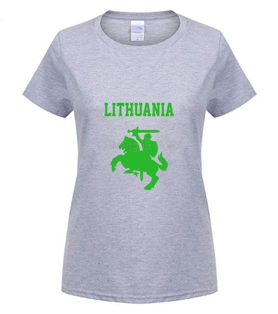 Hot Sale Summer Lithuania Coat of Arms Lietuva Vytis T-shirt Tee Shirt male teeshirt summer top tees man brand tee-shirt