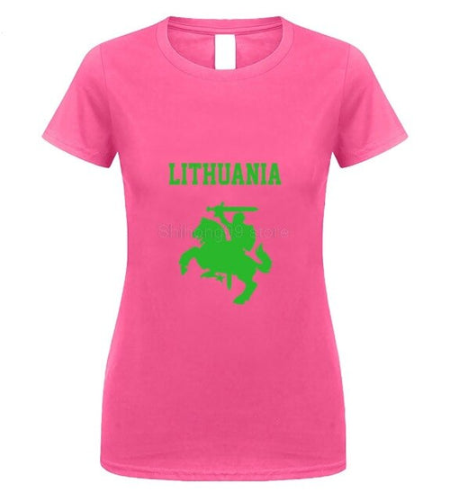 Load image into Gallery viewer, Hot Sale Summer Lithuania Coat of Arms Lietuva Vytis T-shirt Tee Shirt male teeshirt summer top tees man brand tee-shirt
