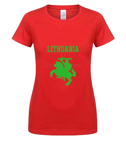 Load image into Gallery viewer, Hot Sale Summer Lithuania Coat of Arms Lietuva Vytis T-shirt Tee Shirt male teeshirt summer top tees man brand tee-shirt
