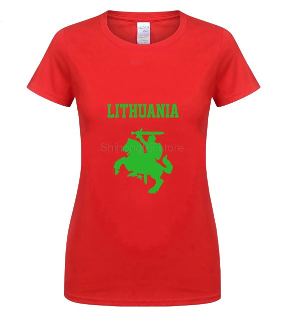 Hot Sale Summer Lithuania Coat of Arms Lietuva Vytis T-shirt Tee Shirt male teeshirt summer top tees man brand tee-shirt