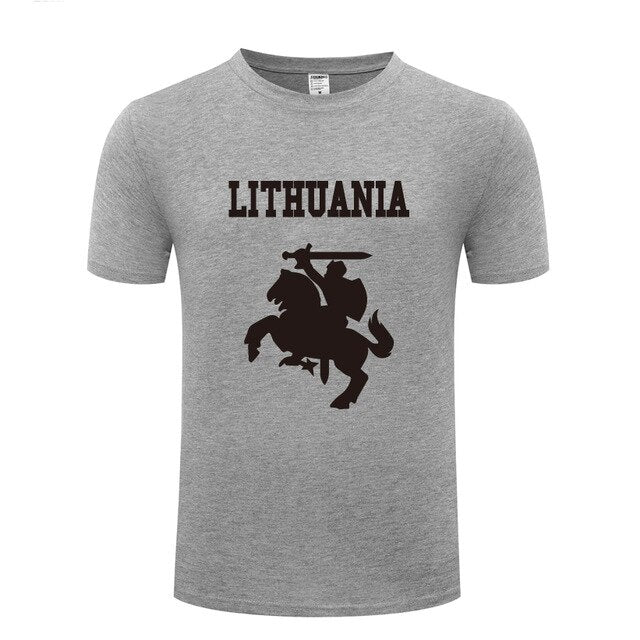 Lithuania Coat of Arms Creative Men's T-Shirt T Shirt Men 2018 New Short Sleeve O Neck Cotton Casual Top Tee