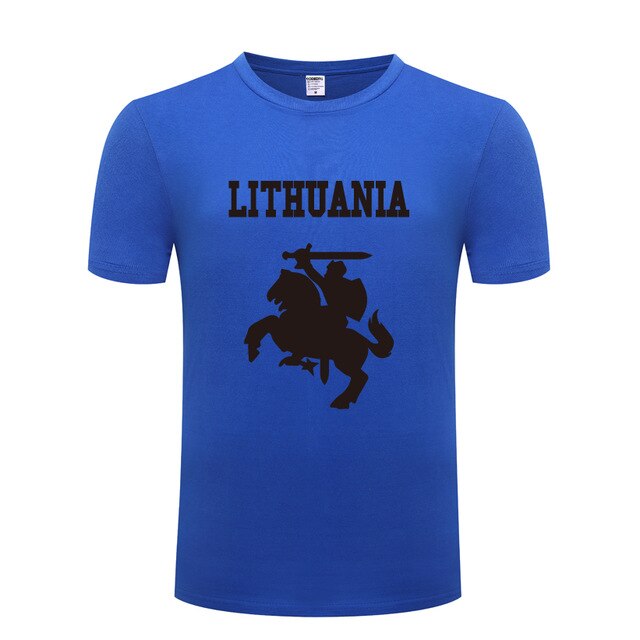 Lithuania Coat of Arms Creative Men's T-Shirt T Shirt Men 2018 New Short Sleeve O Neck Cotton Casual Top Tee